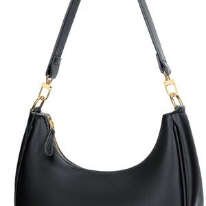 Elegant Women's Hobo Handbag - Spacious Crescent Bag with Detachable Strap